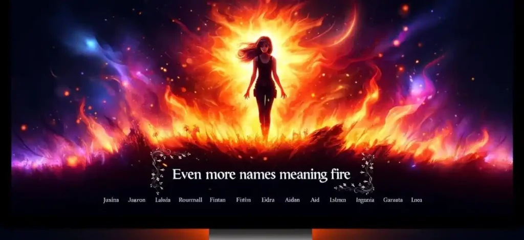  Names That Mean Fire