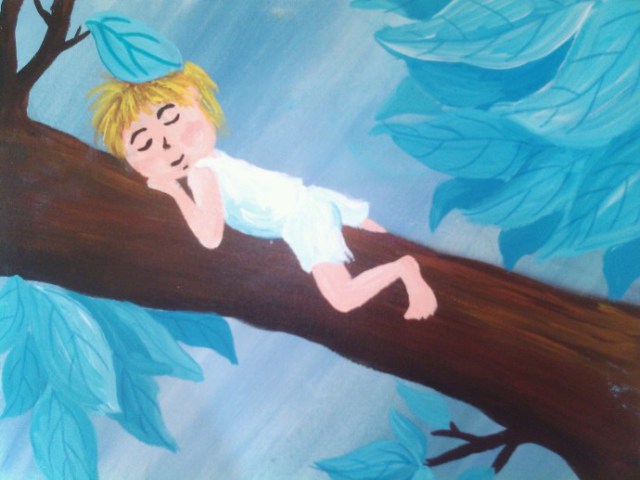 Painting by Xia Junfeng's son, now 12. 