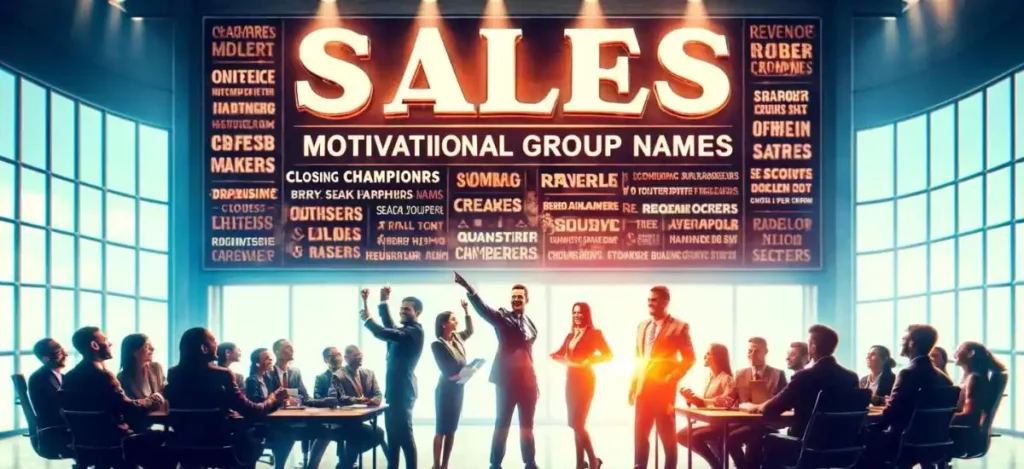 Sales Motivational Group Names